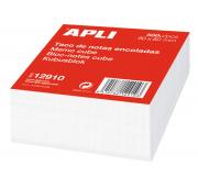 Apli Taco de Notas 80x80 - 500 Hojas - Adhesivo - Blanco