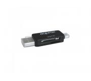 Approx Adaptador de Tarjetas SD/Micro SD a USB/Micro USB OTG