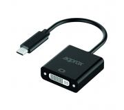 Approx Adaptador USB-C Macho a DVI Hembra - Resolucion hasta 1080P/60Hz - Cable de 13cm