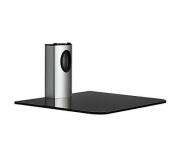 Approx Soporte de Pared para Proyector, Reproductor etc... - Cristal Templado Negro - Gestion de Cables - Peso Max 10kg