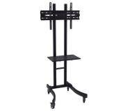 Approx Soporte de Suelo con Ruedas para TV 30"-55" - Bloqueo de Ruedas - Bandeja Multiusos - Peso Max 40Kg - VESA 600X400mm