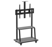 Approx Soporte de Suelo con Ruedas para TV 60"-100" - Bloqueo de Ruedas - Bandeja Multiusos - Peso Max 100Kg - VESA 900X600mm