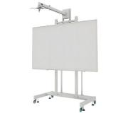 Approx Soporte Movil para Pizarra Interactiva de 80"-120" y Proyector - Ruedas con Freno y Patas Fijas - Peso Max.100kg