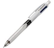 Bic 4 Colours 3+1 Boligrafo y Portaminas Retractil - Punta Media de 1mm - Mina HB 0.7mm - Cuerpo Ancho con Grip - Goma de Borrar - 3 Colores + Portaminas