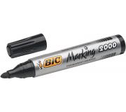 Bic Marking 2000 Ecolutions Rotulador Permanente - Punta de 4.95 mm - Tinta con Base de Alcohol - Ecologico - Secado Rapido - Color Negro
