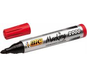 Bic Marking 2000 Ecolutions Rotulador Permanente - Punta de 4.95 mm - Tinta con Base de Alcohol - Ecologico - Secado Rapido - Color Rojo