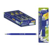 Bismark Fix Pack de 3 Recambios para Boligrafo Borrable - Punta Fina 0.7mm - Color Azul