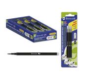 Bismark Fix Pack de 3 Recambios para Boligrafo Borrable - Punta Fina 0.7mm - Color Negro