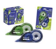 Bismark Pack de 2 Cintas Correctoras 5mm x 12m - Cuerpo Transparente - Forma Ergonomica
