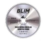 Blim Disco Corte de Madera para Sierra 250mm - 36 Dientes con Recubrimiento en Carburo de Tungsteno