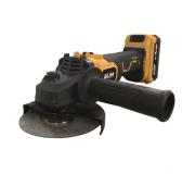Blim Radial a Bateria 125mm 20V 4.0Ah - Velocidad sin Carga 8500rpm - Agarre Ergonomico Suave - Color Amarillo