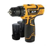Blim Taladro a Bateria 12V 2Ah - 28Nm de Par Maximo - 2 Velocidades 0-400 y 0-1500rpm - Incluye 2 Baterias y Maletin de Transporte