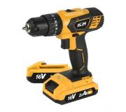 Blim Taladro Percutor a Bateria 16V 2Ah - 30Nm Par Maximo - 2 Velocidades 0-400/0-1500rpm - Incluye 2 Baterias y Maletin de Transporte