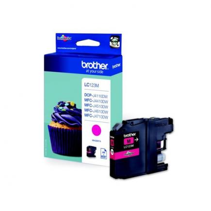 Brother LC123 Magenta Cartucho de Tinta Original - LC123M