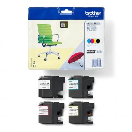 Brother LC229XL/LC225XL Pack de 4 Cartuchos de Tinta Originales - LC229XLVALBP