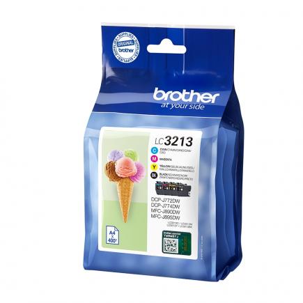 Brother LC3213 Pack de 4 Cartuchos de Tinta Originales - LC3213VAL