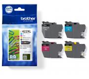 Brother LC422XL Pack de 4 Cartuchos de Tinta Originales - LC422XLVAL