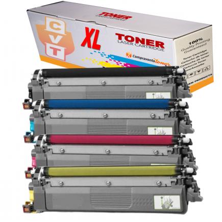Compatible Pack 4 Brother TN248XL Toner para Brother DCP L3520, L3560 - HL L3220, L3240, L8230, L8240 - MFC L3740, L3760, L8340, L8390