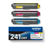 Brother TN241 Pack de 3 Cartuchos de Toner Originales - Cian, Magenta, Amarillo - TN241CMY