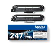 Brother TN247 Negro Pack de 2 Cartuchos de Toner Originales - TN247BK TWIN