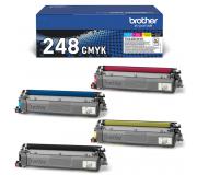 Brother TN248 CMYK 4 Cartuchos de Toner Original para DCP-L 3555 CDW, HL-L 8230 CDW, MFC-L 3760 CDW, L 8390 CDW