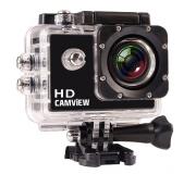 Camview Camara Deportiva HD 720P 5MP - Angular de 120° - Sumergible 30m con Carcasa - Pantalla LCD de 2"