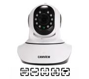 Camview Camara IP Full HD 1080P Inalambrica para Interior - WiFi, LAN - Microfono y Altavoz Incorporados - Vision Nocturna - Rotacion Horizontal 355º, Vertical 110º -