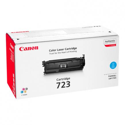 Canon 723C Cyan Cartucho de Toner Original 2643B002 para i-SENSYS LBP-7750