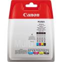 Canon CLI571 Pack de 4 Cartuchos de Tinta Originales - 0386C005