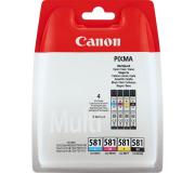 Canon CLI581 Pack de 4 Cartuchos de Tinta Originales - 2103C004