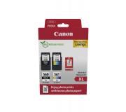 Canon Ecopack PG560XL Negro + CL561XL Color Pack de 2 Cartuchos de Tinta Originales - 50 Hojas de Papel Fotografico - 3712C008