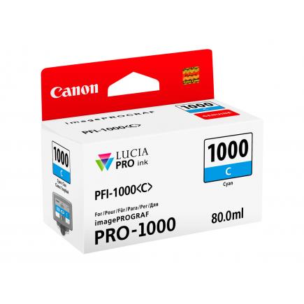 Canon PFI1000 Cyan Cartucho de Tinta Original - PFI1000C / 0547C001