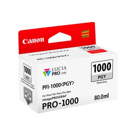Canon PFI1000 Gris Photo Cartucho de Tinta Original - PFI1000PGY / 0553C001