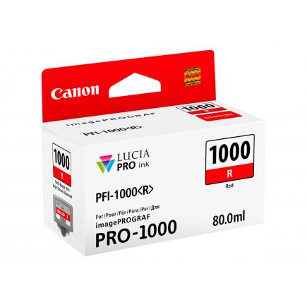 Canon PFI1000 Rojo Cartucho de Tinta Original - PFI1000R / 0554C001