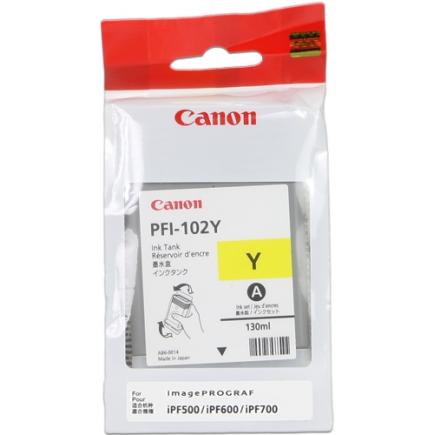 Canon PFI102 Amarillo Cartucho de Tinta Original - 0898B001
