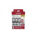 Canon PG545XL Negro + CL546XL Color Pack de 3 Cartuchos de Tinta Originales + 50 Hojas de Papel Fotografico - 8286B015