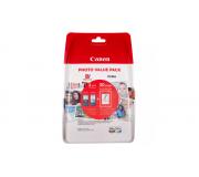 Canon PG560XL Negro + CL561XL Color Pack de 2 Cartuchos de Tinta Originales - 50 Hojas de Papel Fotografico - 3712C004