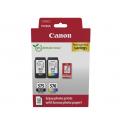 Canon PG575 / CL576 Pack de 2 Cartuchos de Tinta Originales + 50 Hojas de Papel Fotografico - 5438C004
