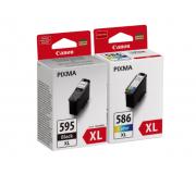 Canon PG595XL / CL586XL Multipack de 2 Cartuchos de Tinta Originales - 7170C004