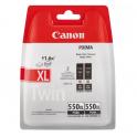 Canon PGI550XL Negro Pack de 2 Cartuchos de Tinta Pigmentada Originales - 6431B005