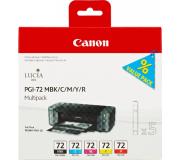 Canon PGI72 Pack de 5 Cartuchos de Tinta Originales - Negro Mate, Cyan, Magenta, Amarillo, Rojo - 6402B009