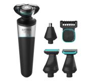 Cecotec Bamba PrecisionCare TwistGroom Afeitadora Multifunción 5 en 1 - Para Cuerpo y Rostro - Facil Limpieza IPX5 - Autonomia 90min - Incluye Cabezal - Afeitadora Rotativa - Bateria de Litio