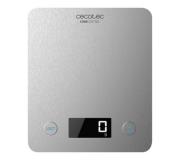 Cecotec Cook Control 10000 Connected Bascula de Cocina - Acabado en Acero Inox - Precision de 1gr - Peso Max. 5kg - Pantalla LCD - Diseño Extraplano - Recubrimiento Antihuellas