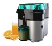 Cecotec EssentialVita Twice Black Exprimidor Electrico 90W - Vaso de 0.5L - Doble Cabezal y Cortador - Filtro para Pulpa