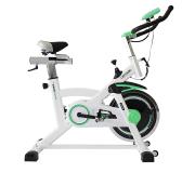 Cecotec Extreme Bicicleta Spinning Estatica - Volante de Inercia de 16kg - Pantalla LCD - Manillar y Sillin Regulable - Ruedas - Peso Max.120kg