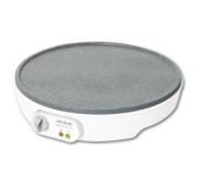 Cecotec Fun Crepestone Crepera Electrica 1000W - Revestimiento Antiadherente RockStone - Potencia Regulable - Diametro de 30,5cm - Rodillo Esparcidor y Espatula Incluidos