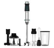 Cecotec Power TitanBlack 1500 XL PerfectCream&Crush Batidora de Mano 1500W - Tecnologia CrossBlades con Cuchillas de 4 Hojas - Pie XL - Incluye Picadora, Varillas Batidoras y Pasapures
