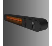 Cecotec Ready Warm 8600 Power Gold Calefactor Halogeno de Radiacion Infrarroja Exterior 2000W - Colocacion en Pared - IP55 - 3 Niveles de Potencia - Temporizador - Mando a Distancia
