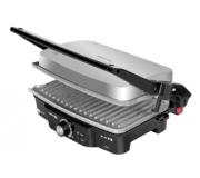 Cecotec Rock'n Grill 1500 Parrilla Electrica 1500W - Revestimiento de Piedra Rockstone - Regulador de Temperatura - Apertura 180º - Superficie 28.7x17cm - Acero Inoxidable y Plastico