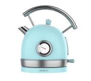 Cecotec ThermoSense 420 Light Blue Hervidor de Agua 2200W - Capacidad 1,8L - Acero Inoxidable - Filtro Antical - Base con Giro 360º - Medidor de Temperatura - Estilo Vintage